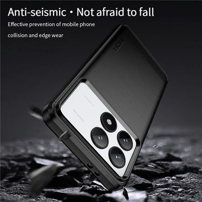 MOFI JK TPU Series-1 For Xiaomi Redmi K70 5G / K70 Pro 5G TPU Phone Case Carbon Fiber Texture