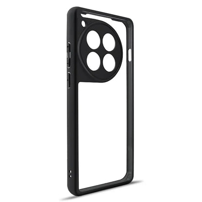 For OnePlus 12 5G Clear Case TPU Frame PC Back Mobile Phone Cover