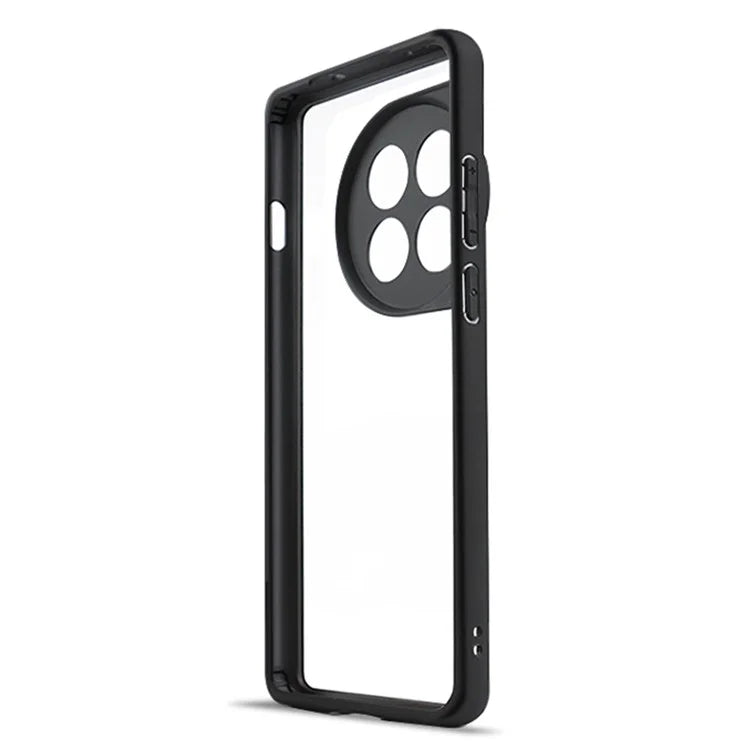 For OnePlus 12 5G Clear Case TPU Frame PC Back Mobile Phone Cover