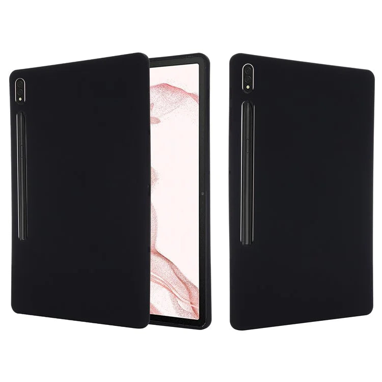 For Samsung Galaxy Tab S9 FE+ Liquid Silicone Case Soft Touch Tablet Cover