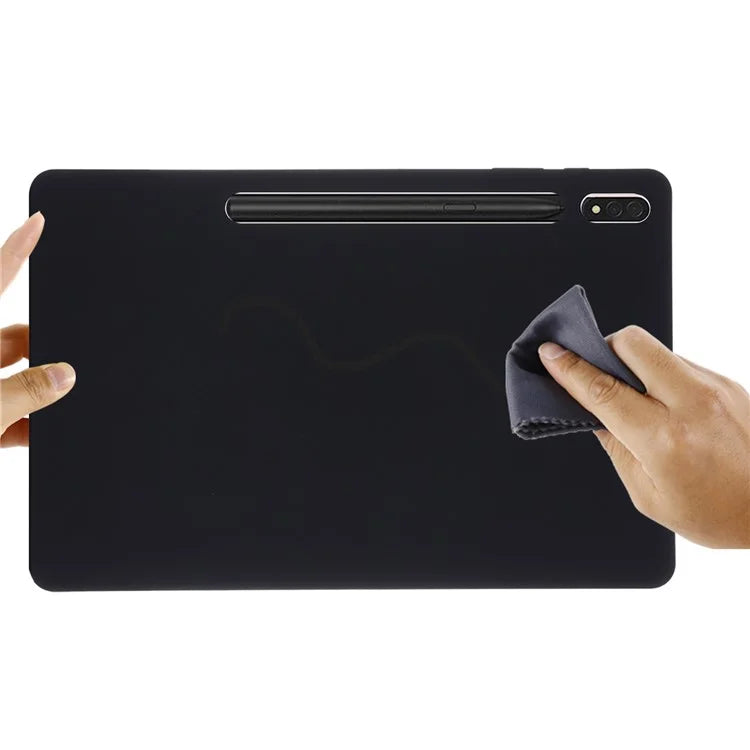 For Samsung Galaxy Tab S9 FE+ Liquid Silicone Case Soft Touch Tablet Cover