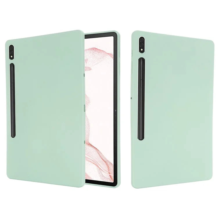 For Samsung Galaxy Tab S9 FE+ Liquid Silicone Case Soft Touch Tablet Cover