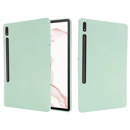 For Samsung Galaxy Tab S9 FE+ Liquid Silicone Case Soft Touch Tablet Cover