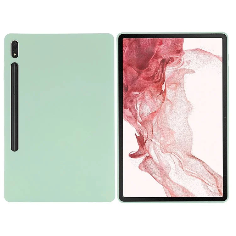 For Samsung Galaxy Tab S9 FE+ Liquid Silicone Case Soft Touch Tablet Cover