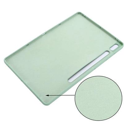 For Samsung Galaxy Tab S9 FE+ Liquid Silicone Case Soft Touch Tablet Cover