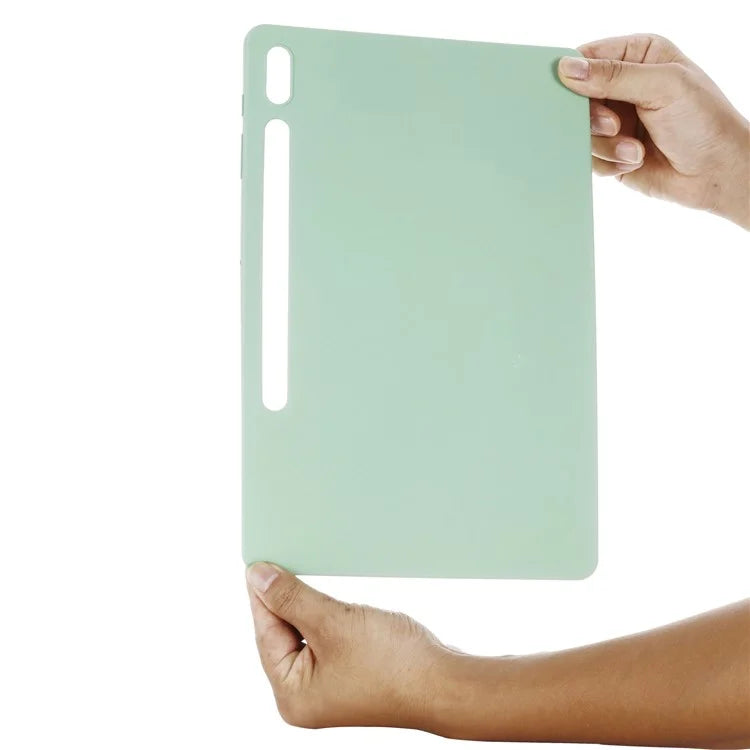 For Samsung Galaxy Tab S9 FE+ Liquid Silicone Case Soft Touch Tablet Cover