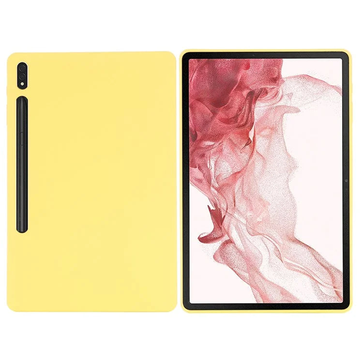 For Samsung Galaxy Tab S9 FE+ Liquid Silicone Case Soft Touch Tablet Cover