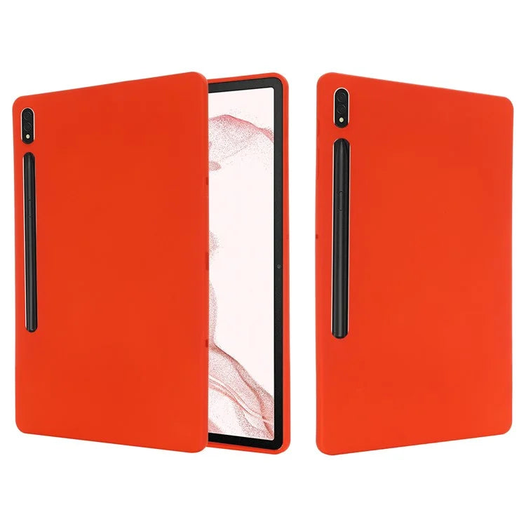 For Samsung Galaxy Tab S9 FE+ Liquid Silicone Case Soft Touch Tablet Cover