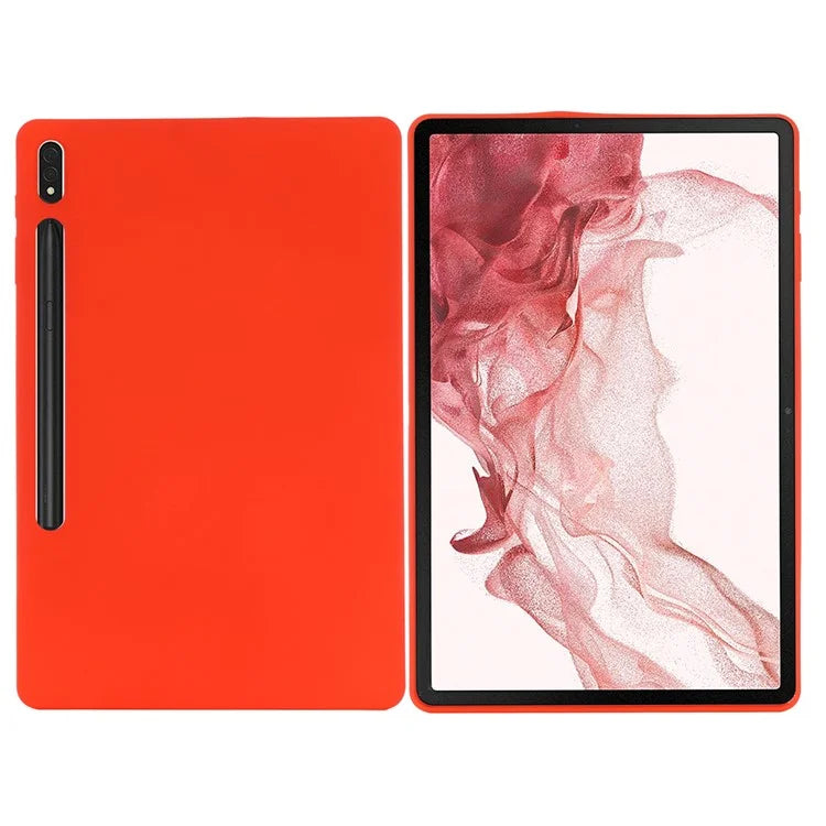 For Samsung Galaxy Tab S9 FE+ Liquid Silicone Case Soft Touch Tablet Cover