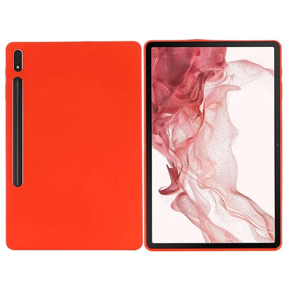 For Samsung Galaxy Tab S9 FE+ Liquid Silicone Case Soft Touch Tablet Cover