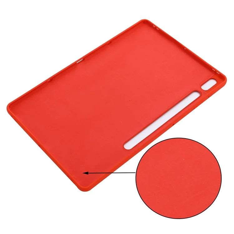 For Samsung Galaxy Tab S9 FE+ Liquid Silicone Case Soft Touch Tablet Cover