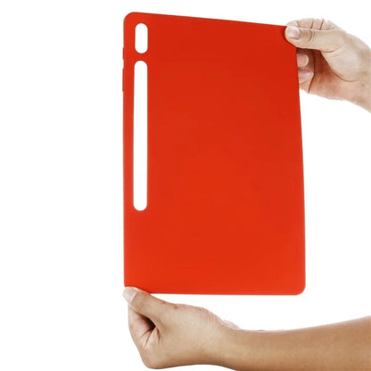 For Samsung Galaxy Tab S9 FE+ Liquid Silicone Case Soft Touch Tablet Cover