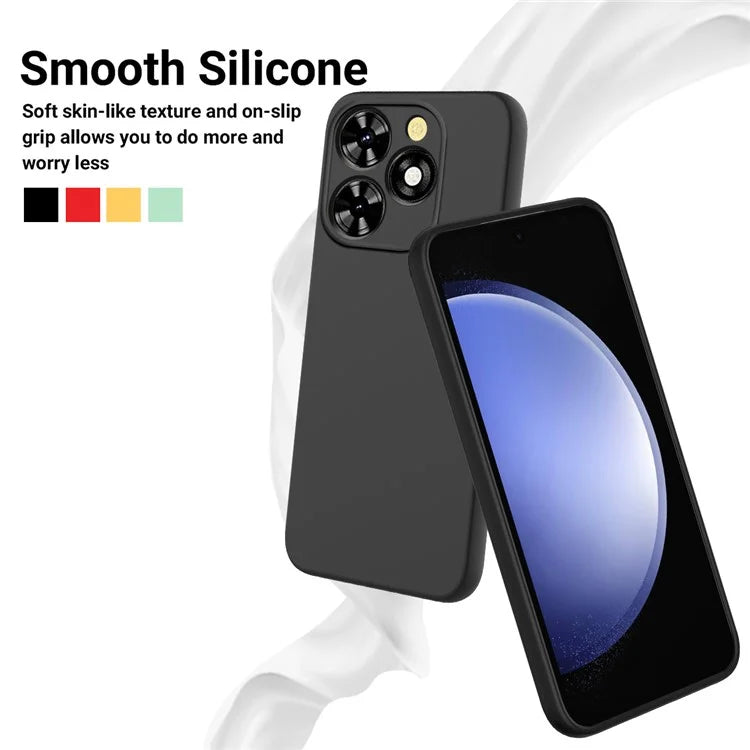 Liquid Silicone Case for Transsion itel A70 Cover Drop-resistant Soft Lining Shell with Handy Strap