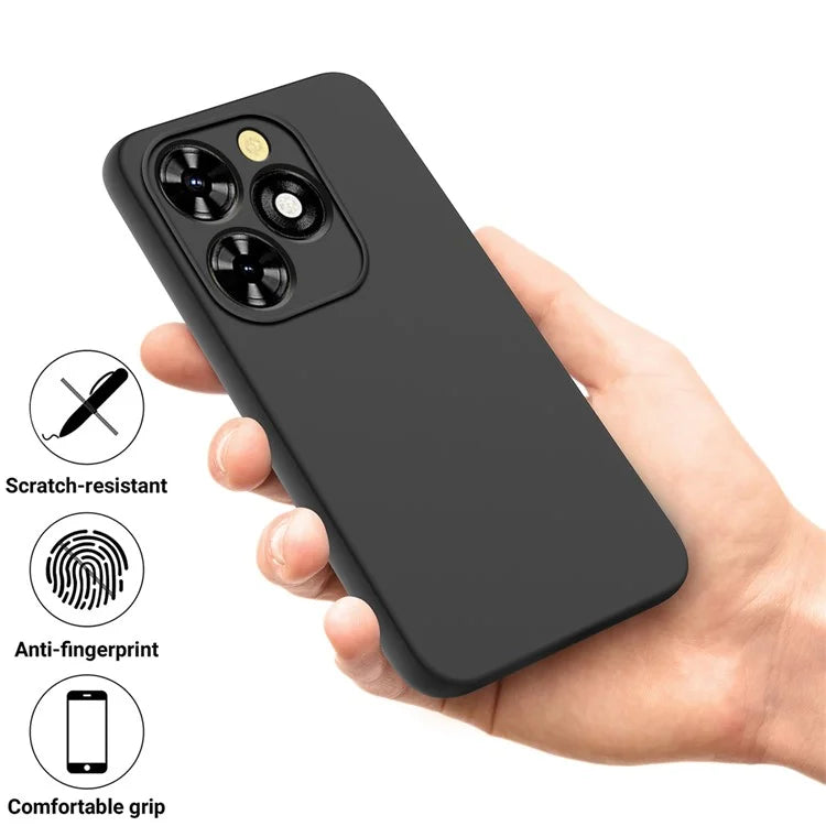 Liquid Silicone Case for Transsion itel A70 Cover Drop-resistant Soft Lining Shell with Handy Strap