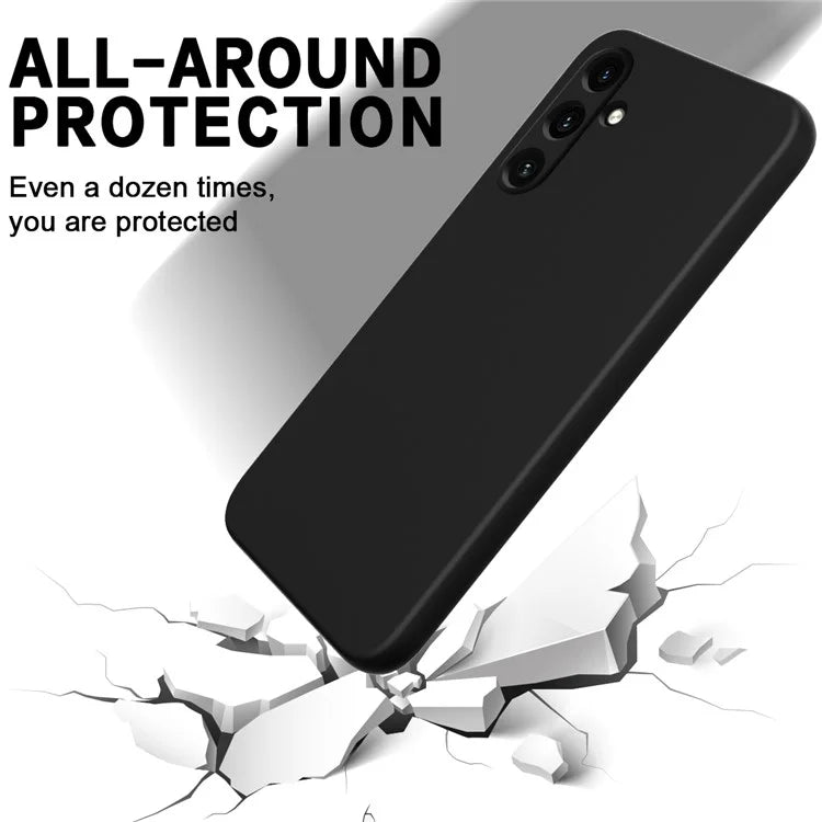 For Samsung Galaxy A35 5G Case Soft Lining Smooth Liquid Silicone Phone Back Protector