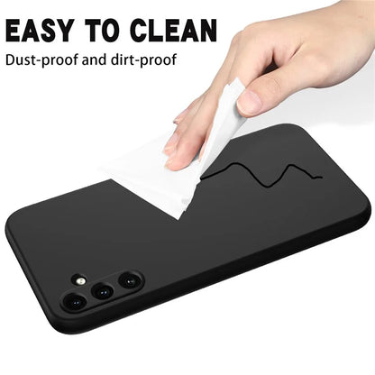 For Samsung Galaxy A35 5G Case Soft Lining Smooth Liquid Silicone Phone Back Protector