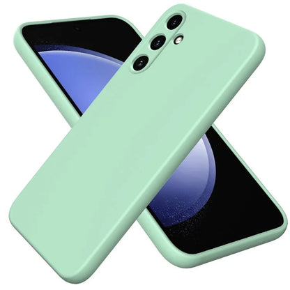 For Samsung Galaxy A35 5G Case Soft Lining Smooth Liquid Silicone Phone Back Protector