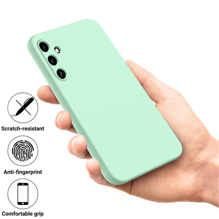 For Samsung Galaxy A35 5G Case Soft Lining Smooth Liquid Silicone Phone Back Protector