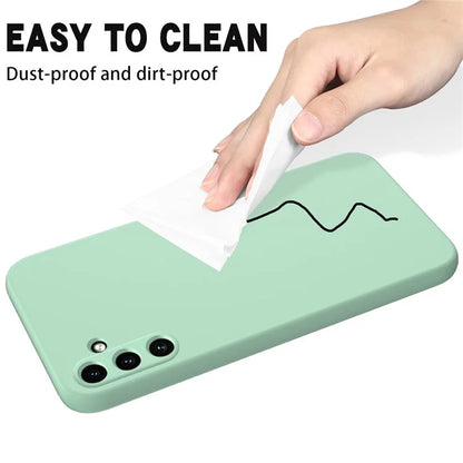 For Samsung Galaxy A35 5G Case Soft Lining Smooth Liquid Silicone Phone Back Protector