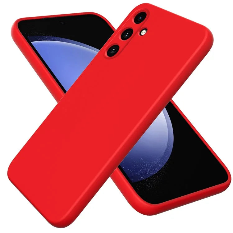 For Samsung Galaxy A35 5G Case Soft Lining Smooth Liquid Silicone Phone Back Protector