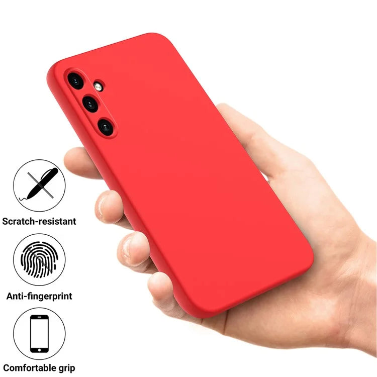 For Samsung Galaxy A35 5G Case Soft Lining Smooth Liquid Silicone Phone Back Protector