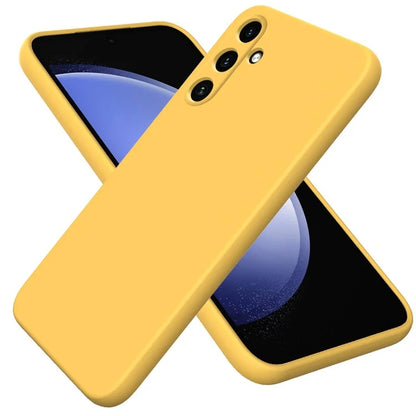 For Samsung Galaxy A35 5G Case Soft Lining Smooth Liquid Silicone Phone Back Protector