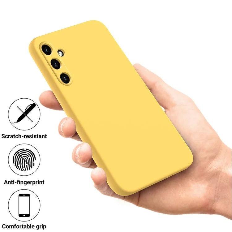 For Samsung Galaxy A35 5G Case Soft Lining Smooth Liquid Silicone Phone Back Protector