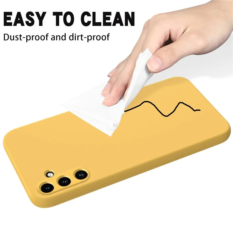For Samsung Galaxy A35 5G Case Soft Lining Smooth Liquid Silicone Phone Back Protector