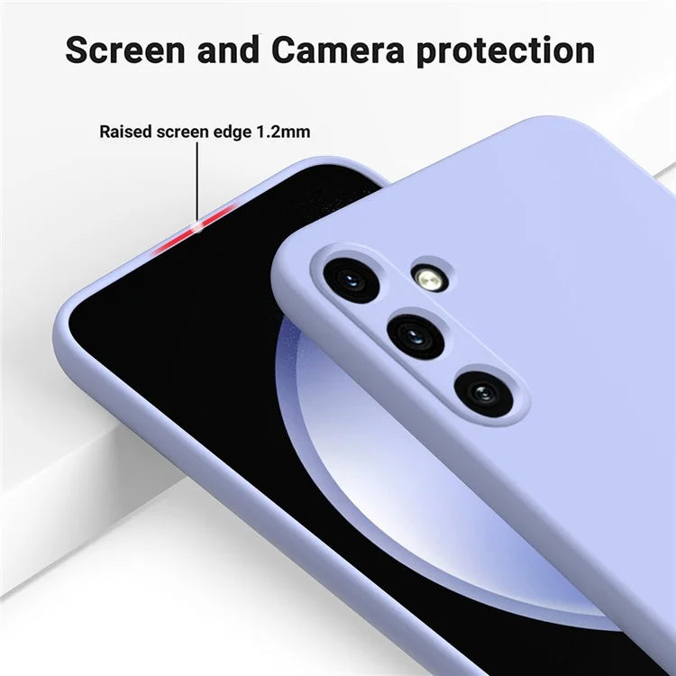 For Samsung Galaxy A35 5G Case Soft Lining Smooth Liquid Silicone Phone Back Protector