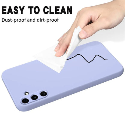 For Samsung Galaxy A35 5G Case Soft Lining Smooth Liquid Silicone Phone Back Protector