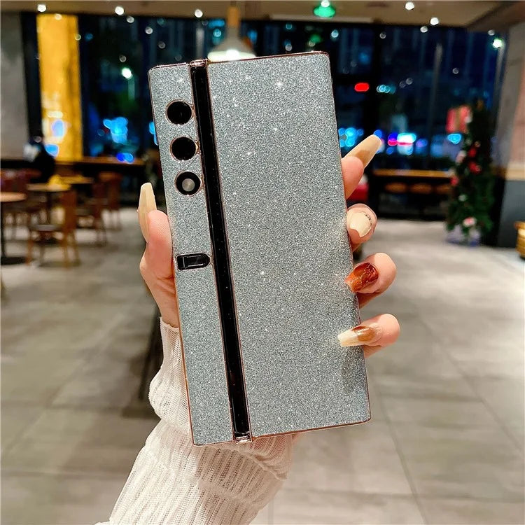 For Honor V Purse Glitter Phone Case Electroplating Frame Camera Lens Protection Cover
