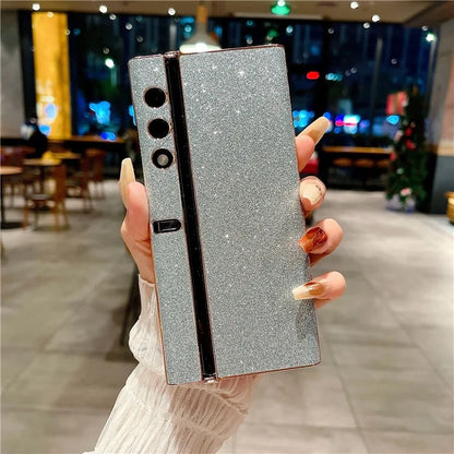 For Honor V Purse Glitter Phone Case Electroplating Frame Camera Lens Protection Cover