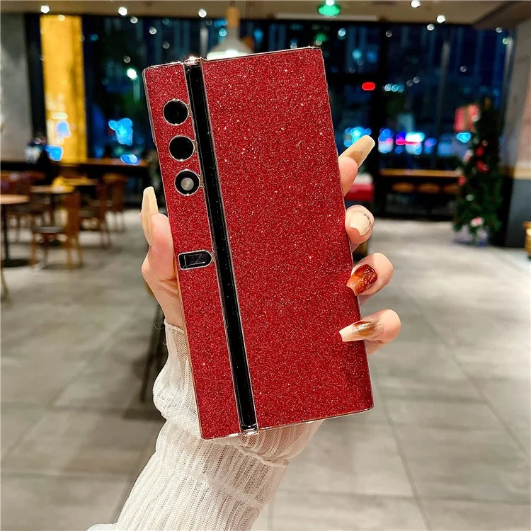 For Honor V Purse Glitter Phone Case Electroplating Frame Camera Lens Protection Cover