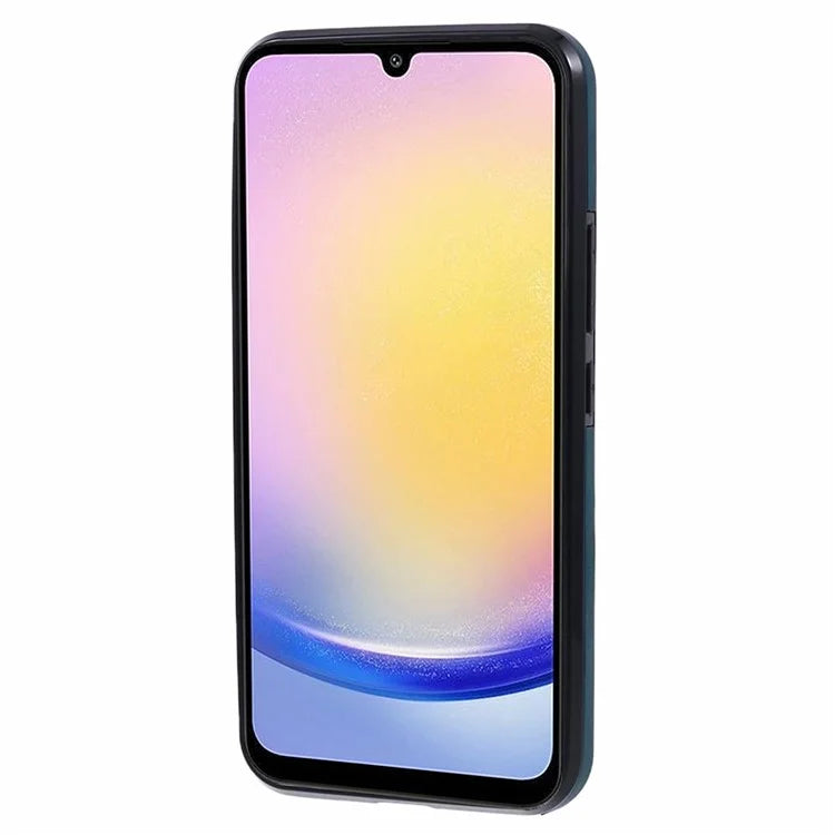 For Samsung Galaxy A24 4G (162.1 x 77.6 x 8.3mm) Cover Leather+TPU Anti-drop Kickstand Cell Phone Case with Card Bag