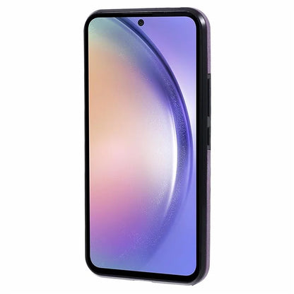 For Samsung Galaxy A54 5G Cover Card Holder Kickstand Anti-drop Cell Phone Case with Shoulder Strap
