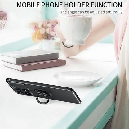 For Xiaomi Redmi K70 5G / K70 Pro 5G Case TPU Kickstand Ring Holder Phone Back Shell