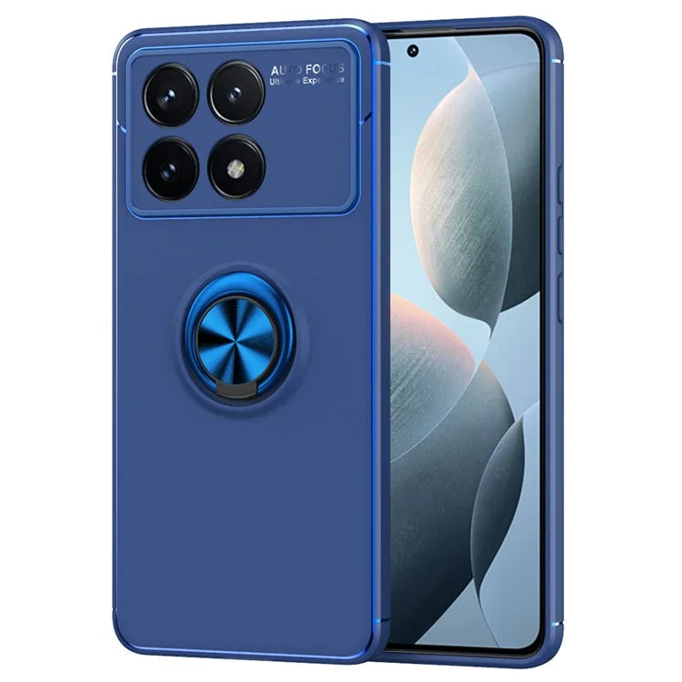 For Xiaomi Redmi K70 5G / K70 Pro 5G Case TPU Kickstand Ring Holder Phone Back Shell