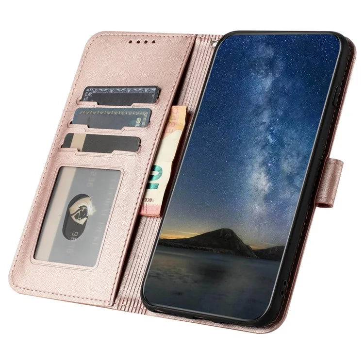 YX0050 For Google Pixel 8a Magnetic Phone Case Sunflower Pattern Imprinted Leather Card Slots Cover