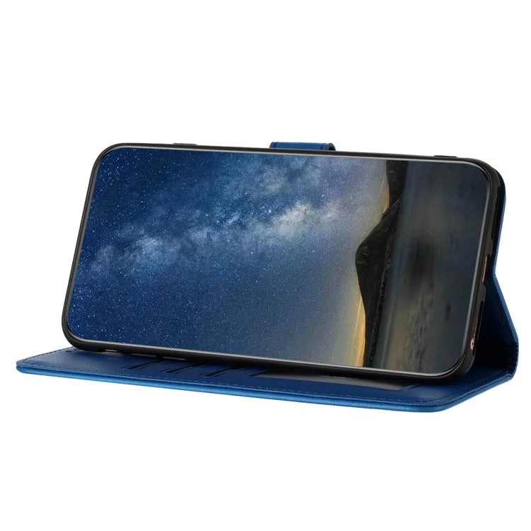 YX0050 For Google Pixel 8a Magnetic Phone Case Sunflower Pattern Imprinted Leather Card Slots Cover