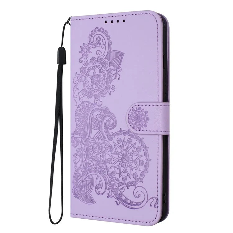 YX0050 For Google Pixel 8a Magnetic Phone Case Sunflower Pattern Imprinted Leather Card Slots Cover
