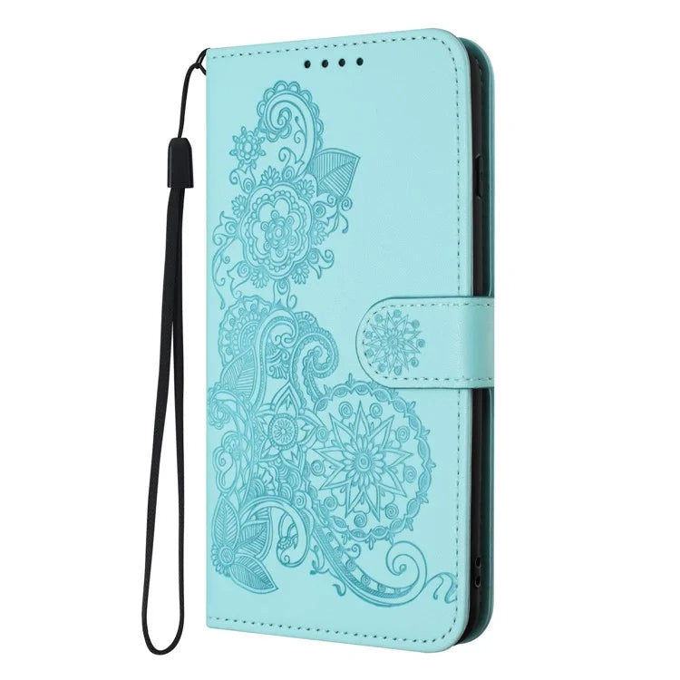 YX0050 For Google Pixel 8a Magnetic Phone Case Sunflower Pattern Imprinted Leather Card Slots Cover