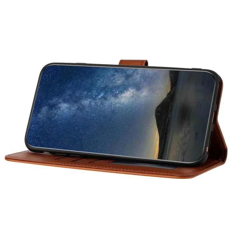YX0050 Wallet Case for Motorola Moto G84 5G PU Leather Sunflower Stand Card Holder Phone Cover