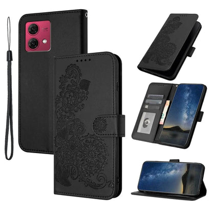 YX0050 Wallet Case for Motorola Moto G84 5G PU Leather Sunflower Stand Card Holder Phone Cover