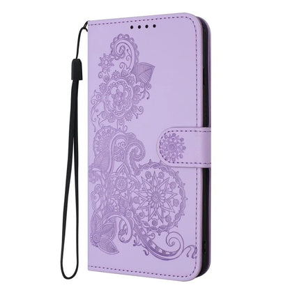 YX0050 Wallet Case for Motorola Moto G84 5G PU Leather Sunflower Stand Card Holder Phone Cover