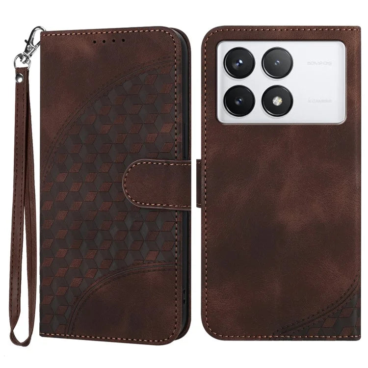 YX0060 For Xiaomi Redmi K70 5G / K70 Pro 5G Case Elephant Head Pattern Leather Flip Phone Cover