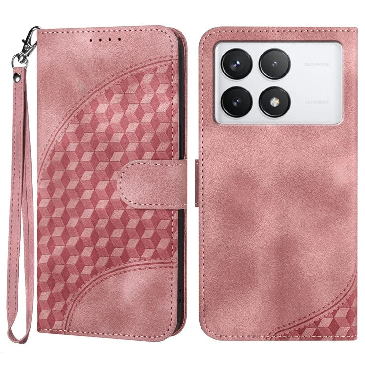 YX0060 For Xiaomi Redmi K70 5G / K70 Pro 5G Case Elephant Head Pattern Leather Flip Phone Cover