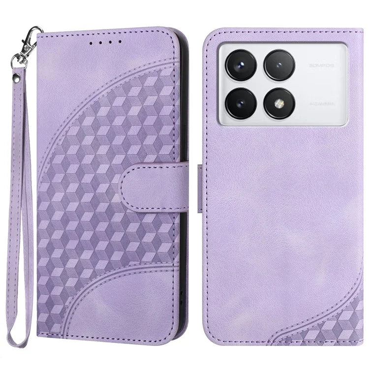 YX0060 For Xiaomi Redmi K70 5G / K70 Pro 5G Case Elephant Head Pattern Leather Flip Phone Cover