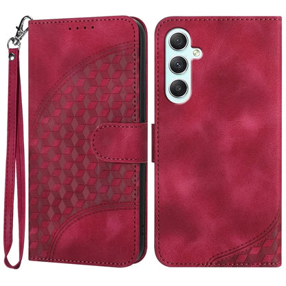 For Samsung Galaxy A35 5G Wallet Case YX0060 Elephant Head Pattern Leather Phone Cover
