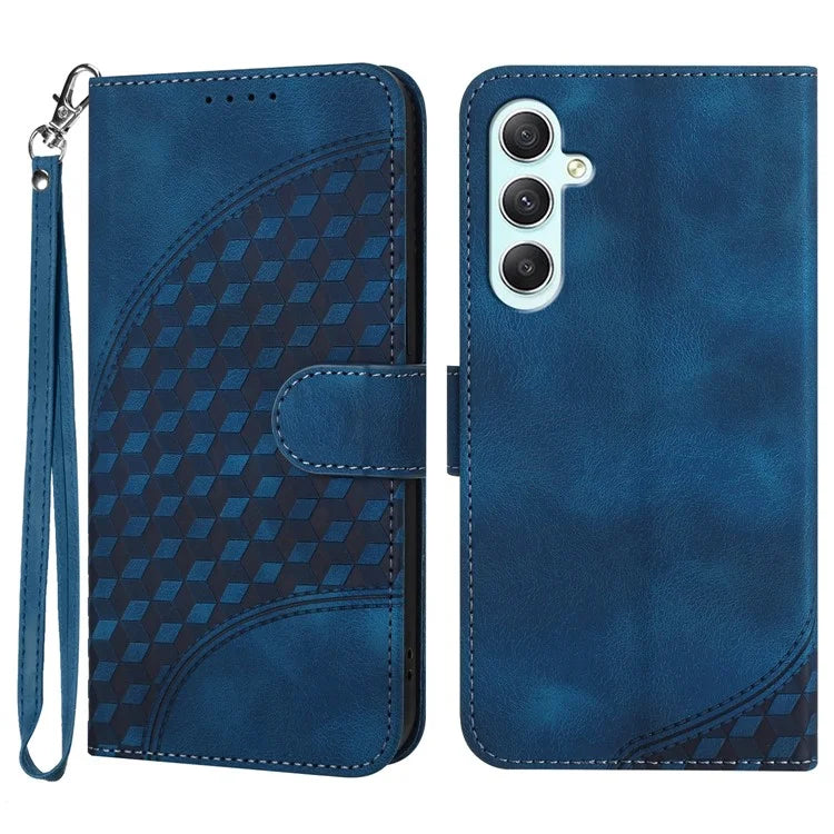 For Samsung Galaxy A35 5G Wallet Case YX0060 Elephant Head Pattern Leather Phone Cover