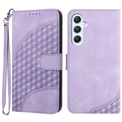 For Samsung Galaxy A35 5G Wallet Case YX0060 Elephant Head Pattern Leather Phone Cover